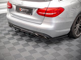 MAXTON DESIGN Central Rear Splitter (Vertical Bars) Mercedes C W205 Estate (2014-2018)