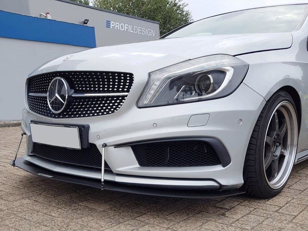 Front Racing Splitter compatible with Mercedes A W176 AMG Line (2012-2015)