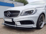 Front Racing Splitter compatible with Mercedes A W176 AMG Line (2012-2015)