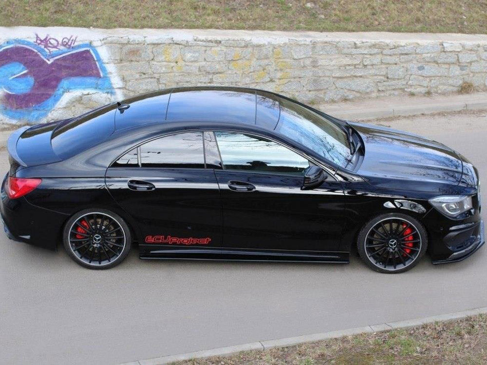 Side Skirts Diffusers compatible with Mercedes CLA 45 AMG C117/A45 AMG W176 (Preface)