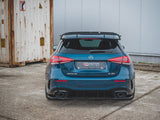 Rear Side Splitters compatible with Mercedes A35 AMG Hatchback W177 - Carbon Look