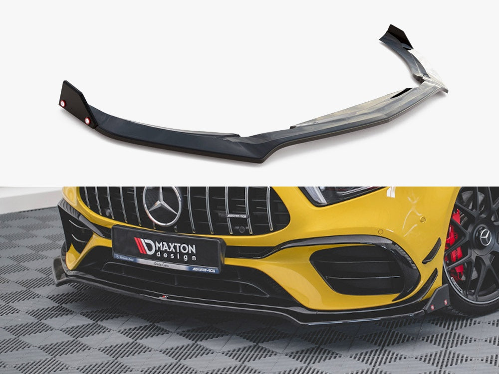 Front Splitter V.3 + Flaps compatible with Mercedes-AMG A 45 S Aero Pack W177