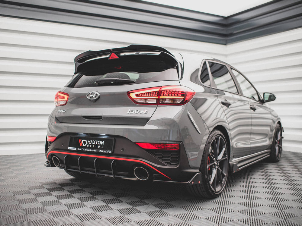 Street PRO Rear Diffuser compatible with Hyundai i30 N Hatchback Mk3 Facelift - Red