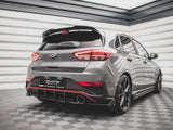 Street PRO Rear Diffuser compatible with Hyundai i30 N Hatchback Mk3 Facelift - Red