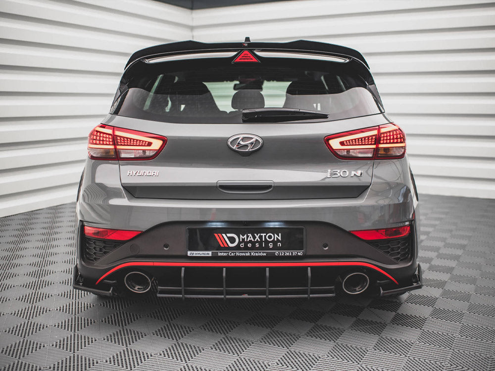 Street PRO Rear Diffuser compatible with Hyundai i30 N Hatchback Mk3 Facelift - Red