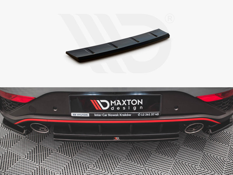 MAXTON DESIGN Central Rear Splitter Hyundai I30 N Hatchback Mk3 Facelift (2020-)