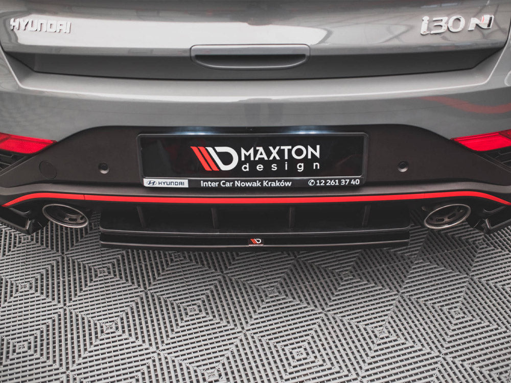 MAXTON DESIGN Central Rear Splitter Hyundai I30 N Hatchback Mk3 Facelift (2020-)