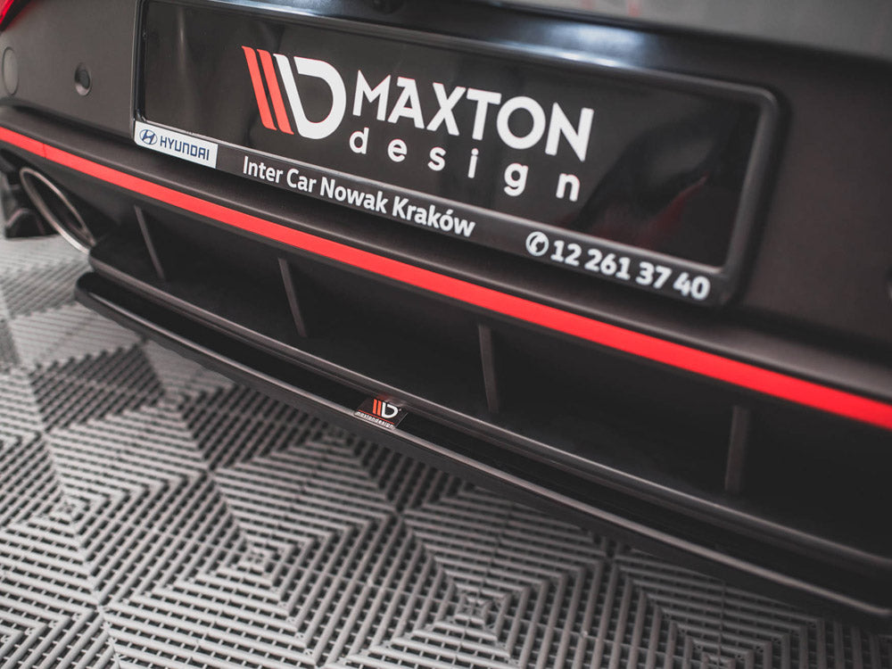 MAXTON DESIGN Central Rear Splitter Hyundai I30 N Hatchback Mk3 Facelift (2020-)