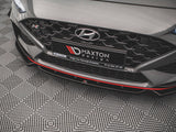Front Splitter V.1 + Flaps compatible with Hyundai i30 N / i30 N Line Hatchback / Fastback Mk3 Facelift