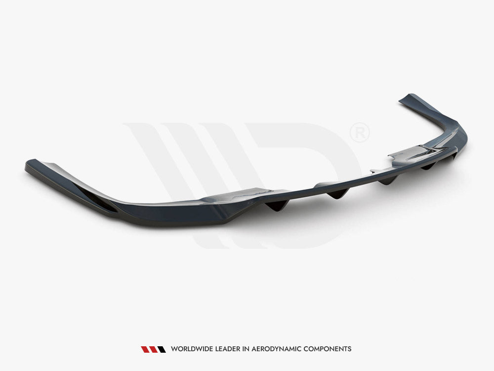 MAXTON DESIGN Central Rear Splitter (Vertical Bars) Mercedes GLS Amg-line X167 (2019-)