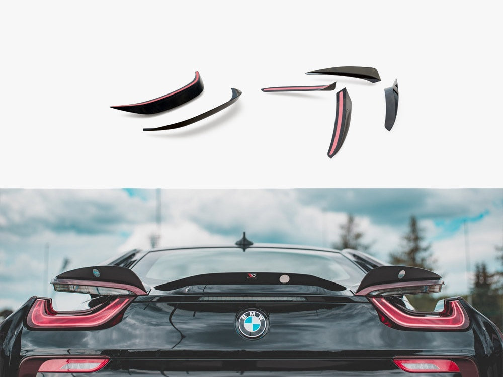 SET OF Spoiler CAPS compatible with BMW i8 (2014-2020)