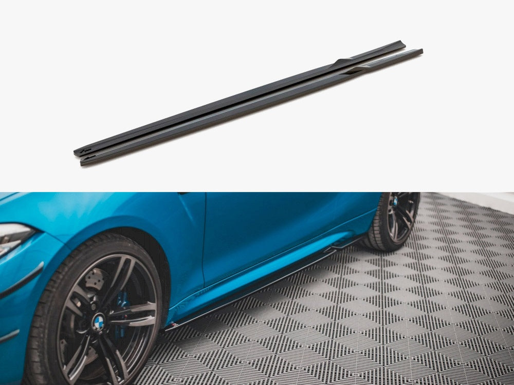 Side Skirts Diffusers V.2 compatible with BMW M2 F87 (2016-2020)