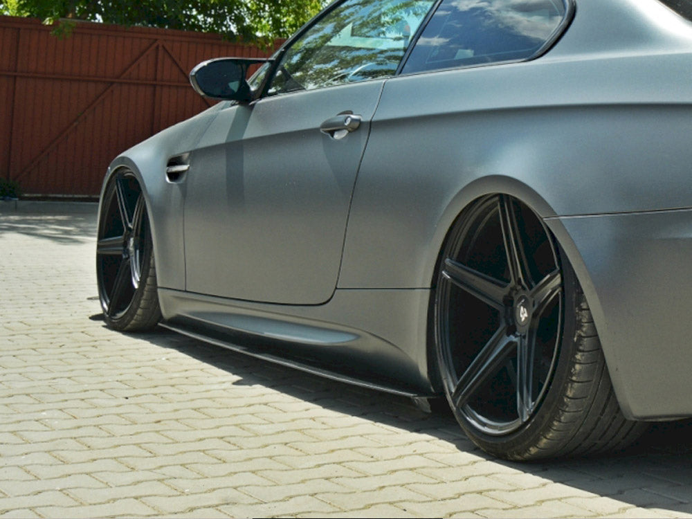 Racing Side Skirts Diffusers compatible with BMW M3 E92 / E93 (Preface Model)