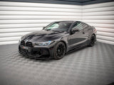 Street PRO Side Skirts Diffusers compatible with BMW M4 G82 (2021-) - Black-Red