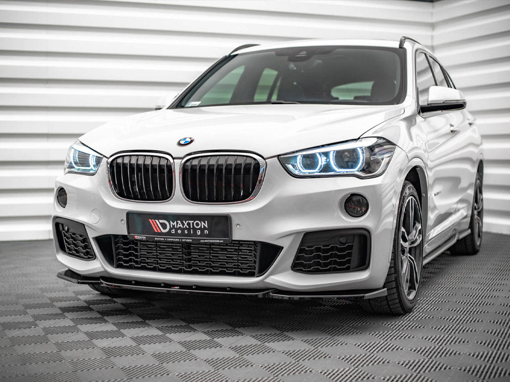 Front Splitter V.1 compatible with BMW X1 M-Pack F48 (2015-2019)