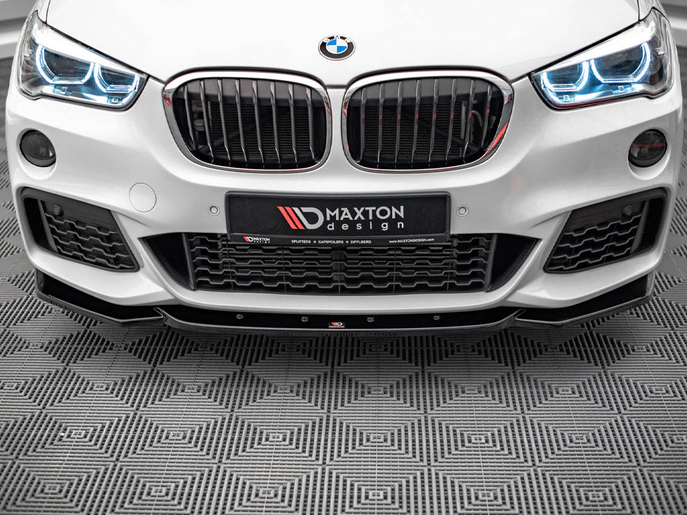 Front Splitter V.1 compatible with BMW X1 M-Pack F48 (2015-2019)