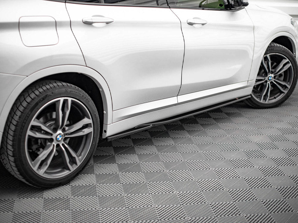 Side Skirts Diffusers compatible with BMW X1 M-Pack F48 / F48 Facelift