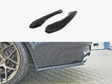 Rear Side Splitters compatible with BMW M6 E63 - Carbon Look