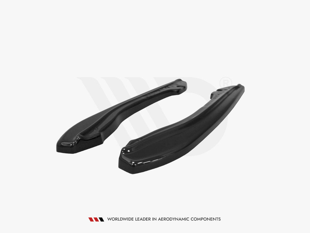 Rear Side Splitters compatible with BMW M6 E63 - Carbon Look