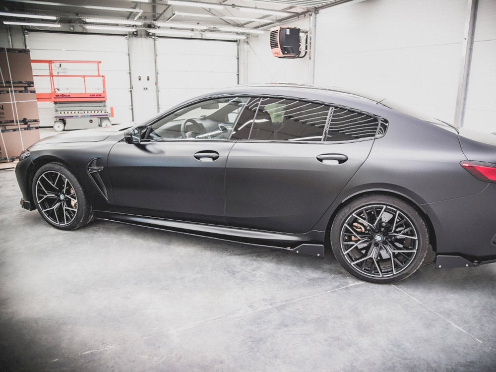 Side Skirts Diffusers V.1 + Flaps BMW M8 GRAN Coupe F93 / 8 GRAN Coupe M-pack G16