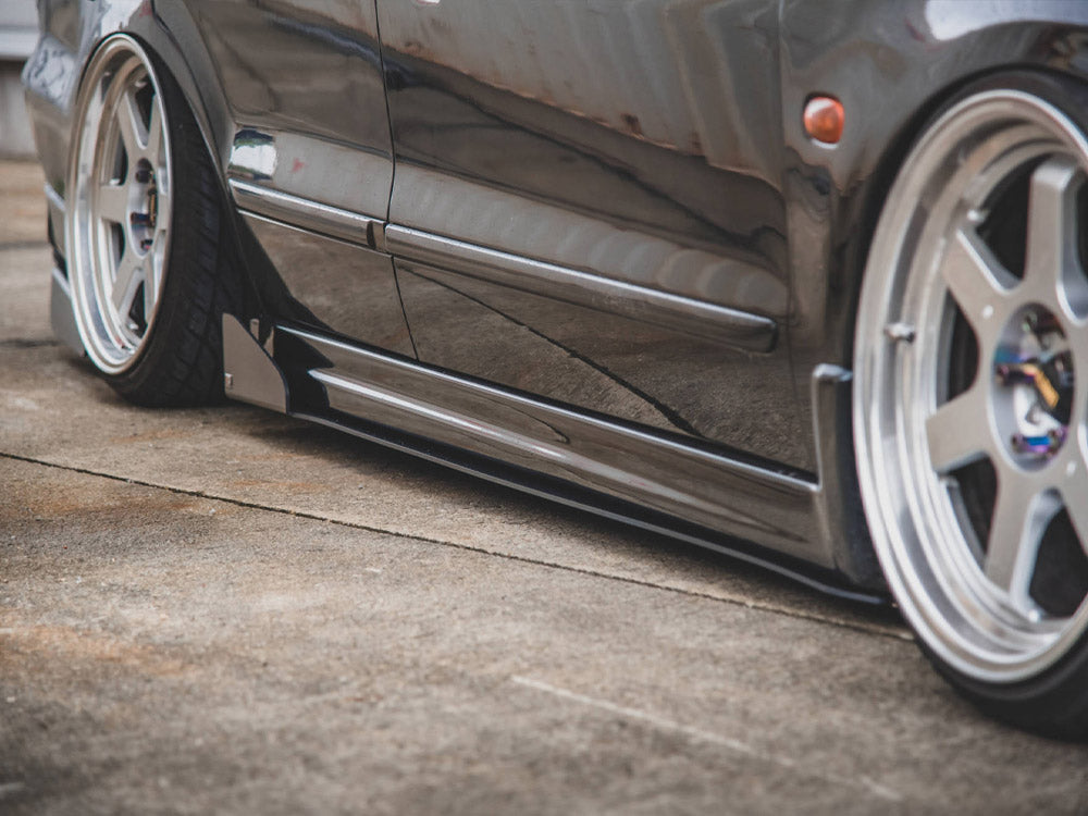 Racing Side Skirts Diffusers compatible with Mitsubishi Galant Avance Mk8 (1996-2003)
