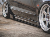 Racing Side Skirts Diffusers compatible with Mitsubishi Galant Avance Mk8 (1996-2003)
