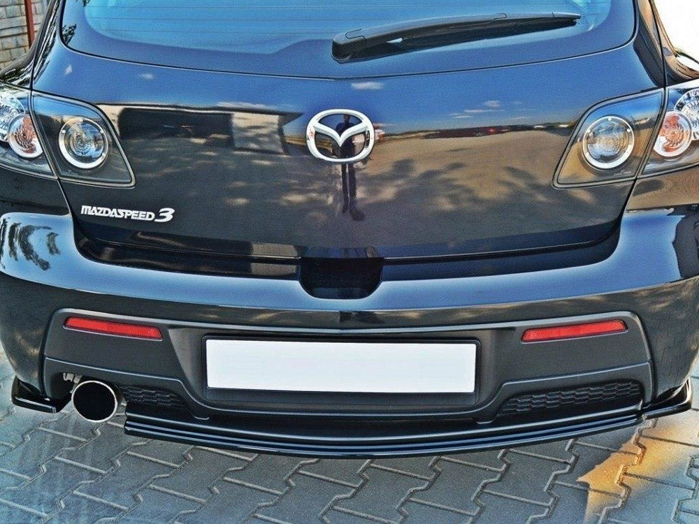 Central Rear Splitter compatible with Mazda3 MPS Mk1 US-Spec Version