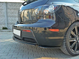 Rear Side Splitters compatible with Mazda3 MPS Mk1 US-Spec Version - Textured