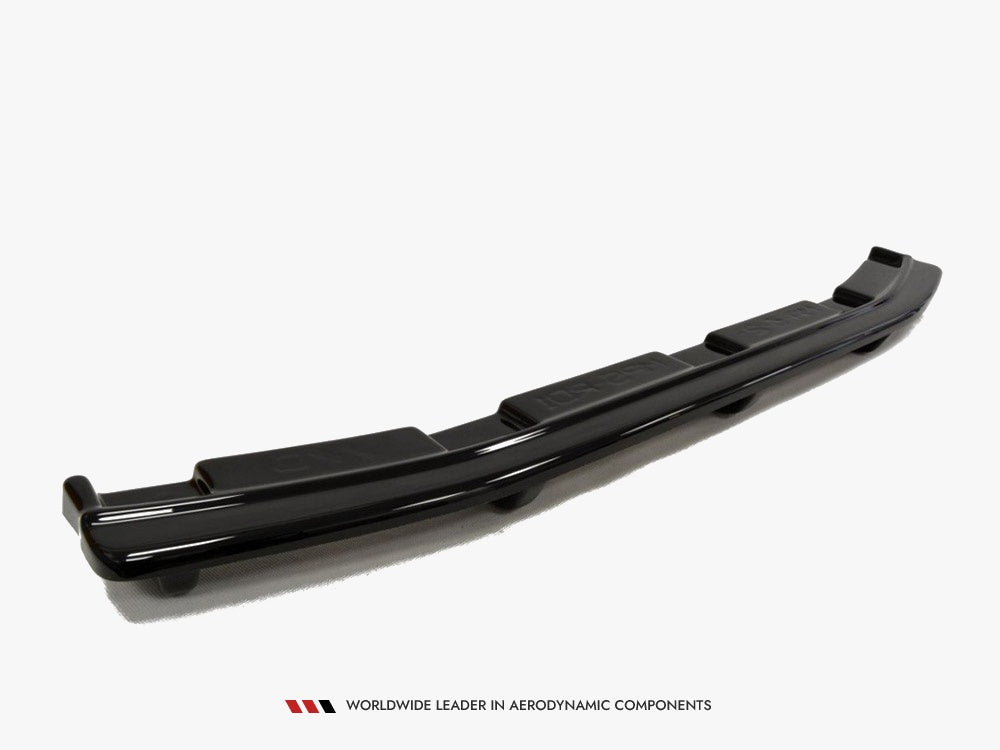 Central Rear Splitter compatible with Mazda3 Mk2 MPS (With Vertical Bars) - Textured