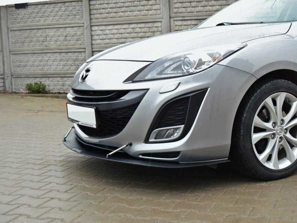 Front Racing Splitter compatible with Mazda3 Mk2 Sport (Preface)