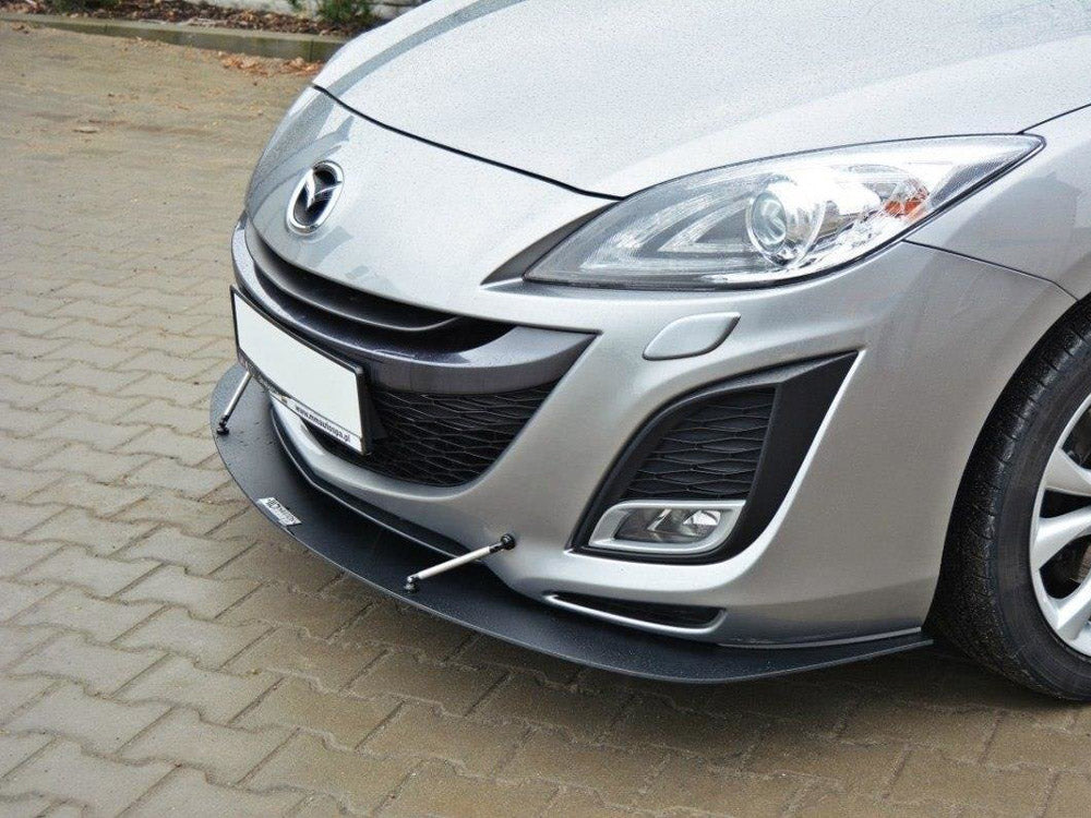 Front Racing Splitter compatible with Mazda3 Mk2 Sport (Preface)