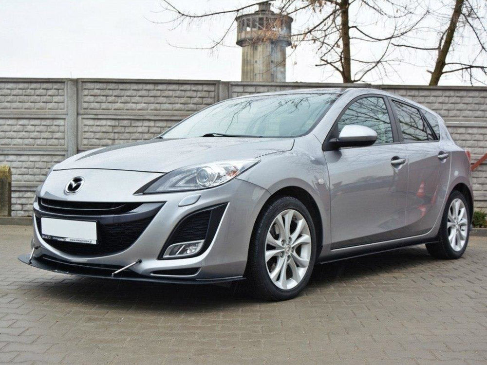 Front Racing Splitter compatible with Mazda3 Mk2 Sport (Preface)