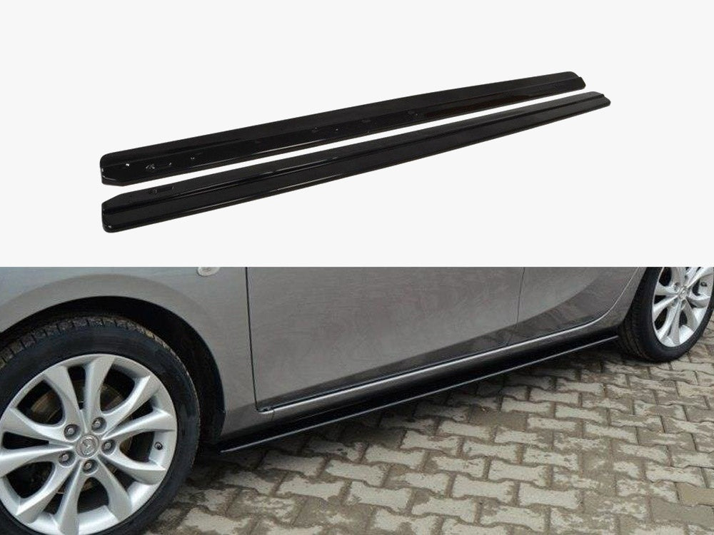 Side Skirts Diffusers compatible with Mazda3 Mk2 Sport (Preface)