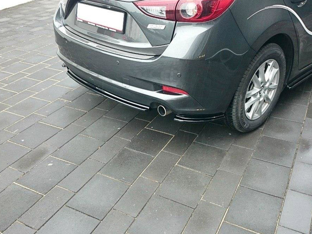 Central Rear Splitter compatible with Mazda3 Mk3 Facelift