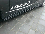 Side Skirts Diffusers compatible with Mazda3 Mk3