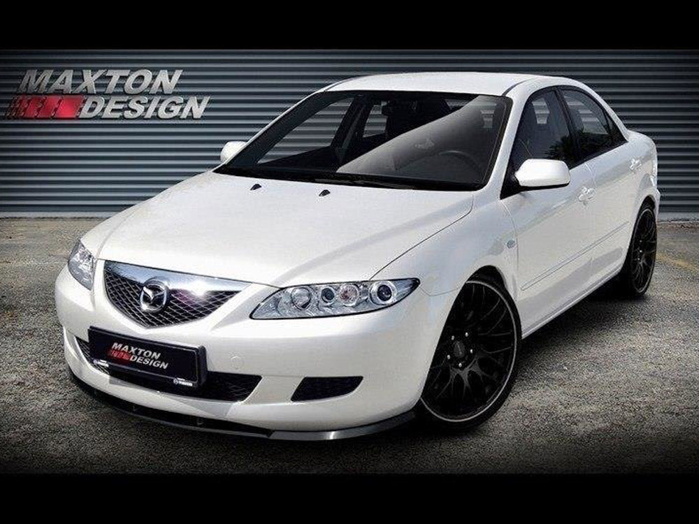 Front Splitter compatible with Mazda6 Mk1 Preface Model (2002-2005) - Textured