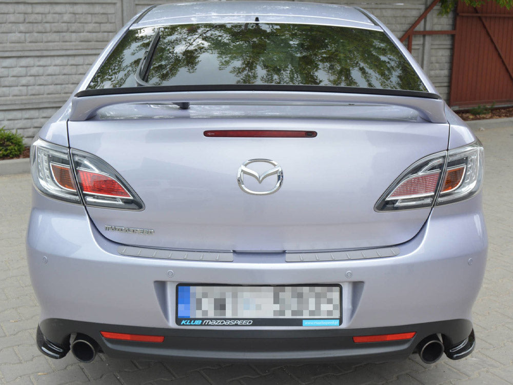 Rear Side Splitters compatible with Mazda6 Mk2 Sport Hatch (Gh-series) Pre-facelift (2008-2010) - Carbon Look