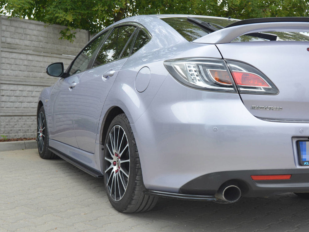 Rear Side Splitters compatible with Mazda6 Mk2 Sport Hatch (Gh-series) Pre-facelift (2008-2010)