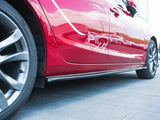 Side Skirts Diffusers compatible with Mazda6 Sedan GJ Mk3 - Textured