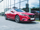Side Skirts Diffusers compatible with Mazda6 Sedan GJ Mk3 - Textured