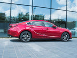 Side Skirts Diffusers compatible with Mazda6 Sedan GJ Mk3 - Textured