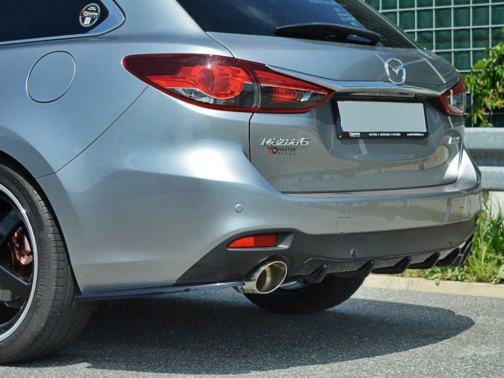 Rear Valance compatible with Mazda6 GJ (Mk3) (2012-2014) - Carbon Look