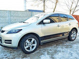 Side Skirts Diffusers compatible with Mazda CX-7 - Carbon Look