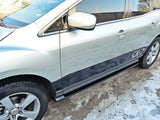 Side Skirts Diffusers compatible with Mazda CX-7 - Carbon Look