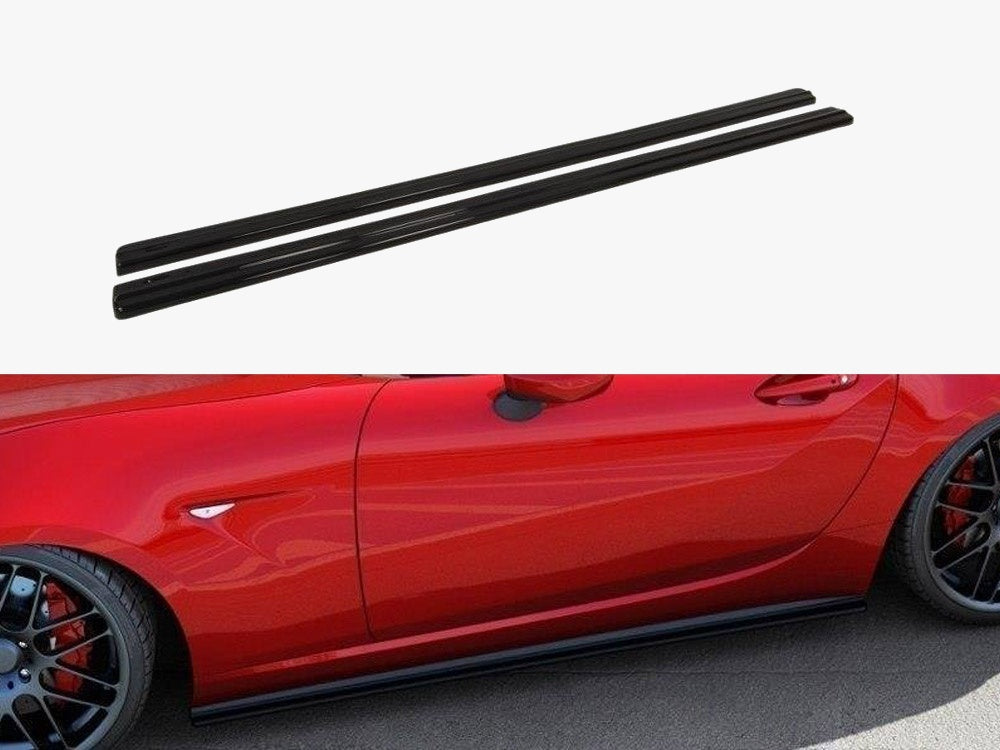 Side Skirts Diffusers compatible with Mazda MX-5 IV (2014-2019) - Carbon Look