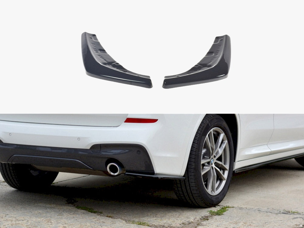 Rear Side Splitters compatible with BMW X3 G01 M-Pack - Carbon Look