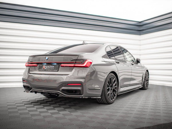 Central Rear Splitter (Vertical Bars) BMW 7 G11 M-Pack Facelift (2019-)