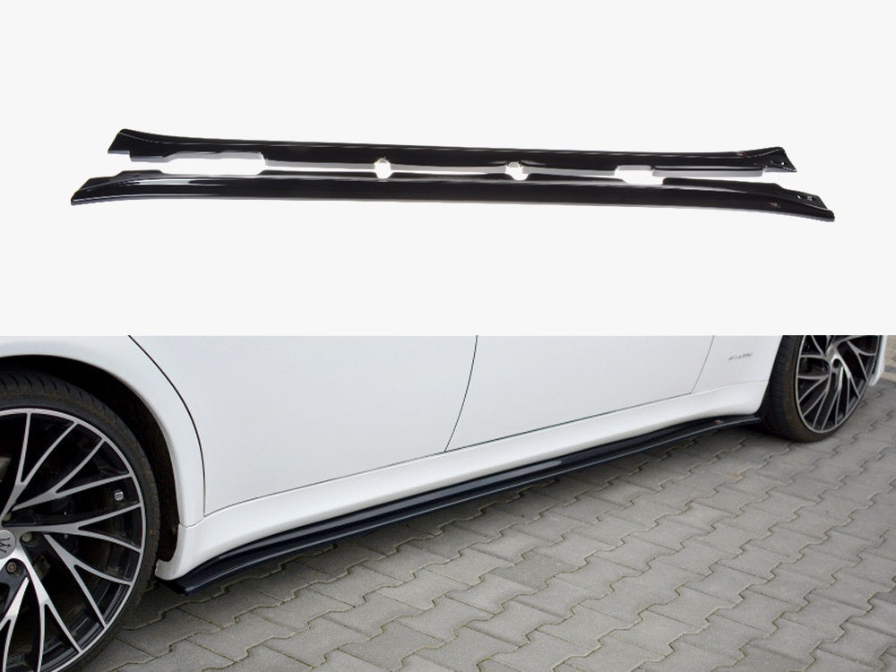 Side Skirts Diffusers compatible with Maserati Quattroporte Mk5 Facelift (2009-2012)