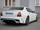 Side Skirts Diffusers compatible with Maserati Quattroporte Mk5 Facelift (2009-2012) - Carbon Look