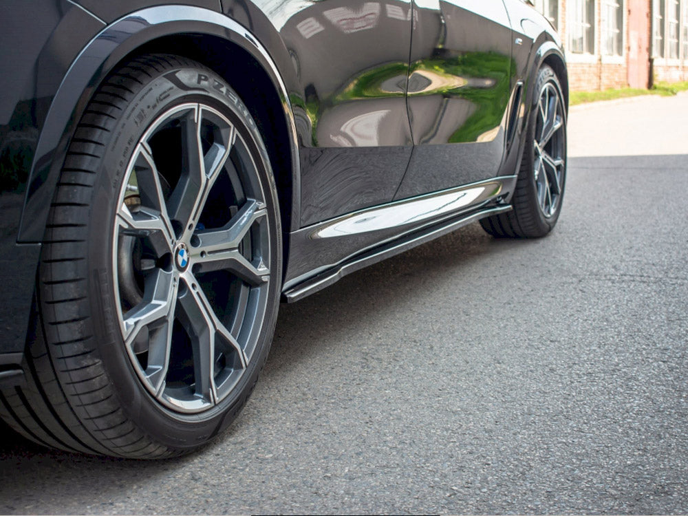 Side Skirts Diffusers compatible with BMW X5 M Sport G05 - Textured